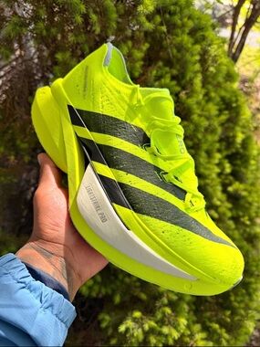Adidas Adizero Prime X3 Men’s Neon Yellow Running Shoes